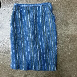 Vintage Rosecrest Wool 24" Waist Midi Skirt